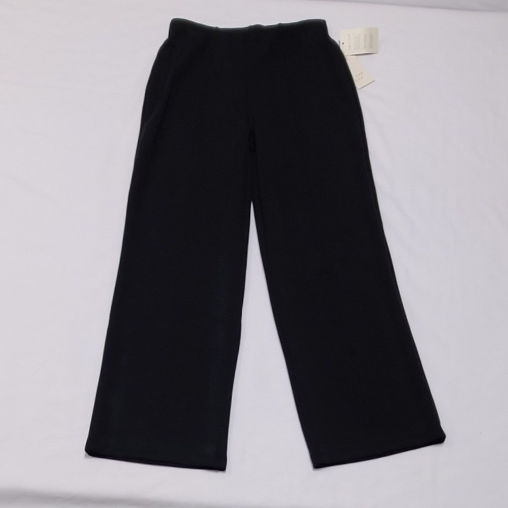 A New Day Womens High-Rise Wide Leg Pull-On Pants Black Small NWT